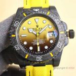 New Copy Rolex DiW Submariner Limited Edition Citizen 8215 Yellow Gradient Watches